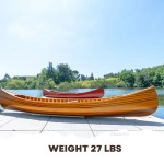 K034 Wooden Canoe With Ribs Curved bow 10ft 